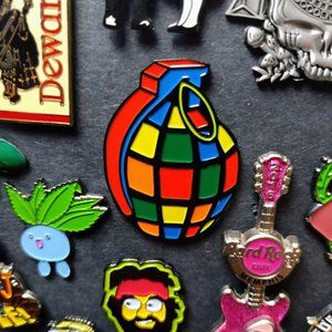 Grenade Pin. Limited Edition 200 (Heady Enamel Comic Con Gamer Dab Hat Pins)